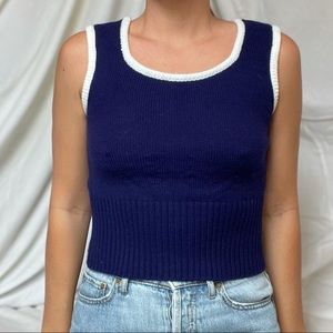 Vintage sweater vest tank top